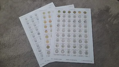 Coin Collecting Sheets 50p £2 £1 Coins Album Inserts NIFC Collectable 2024 INC • £6