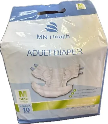 Premium Adult Diapers - Ultimate Comfort And Protection - Size M 10 Pcs Per Pack • $9.91