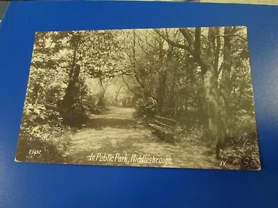 Postcard Of In Public Park Middlesbrough (posted 1910 RP Valentine's XL Series) • £2.99