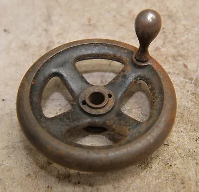 Antique South Bend Logan Metal Lathe Hand Wheel 5  Diameter Collectible Tool  • £48.18