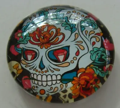 NEW Colorful 1” Red Eye Skull Magnet Refrigerator Cabinets Desk Display • $9.99