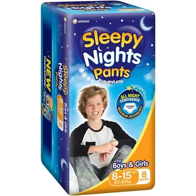 $9.90 • Buy BabyLove 8-15 Years Sleepy Night Pants 8 Pack