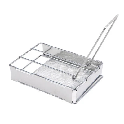 $16.07 • Buy Foldable Stainless Steel Toaster Plate Portable  Camping Bread