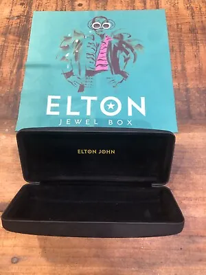 Elton John Black And Gold Eyeglass Hard Case And A Beautiful Cleaning Cloth￼ • $29.99