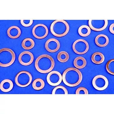 5Pk Copper Crush Washer Gasket Seal 1/4 5/16 3/8 7/16 1/2 5/8 • $0.99