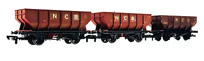 Mainline/dapol 00 Gauge - Rake Of 3 'ncb' National Coal Board Hoppers - Unboxed • £19.95