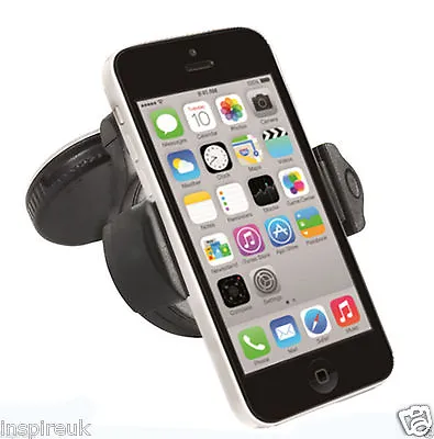 360° Windscreen Car Kit Mount Holder Cradle For Apple Iphone 4 4s 5 5c 5s 6 6s • £5.94