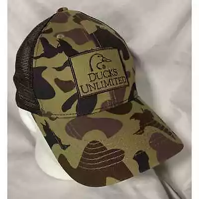 Ducks Unlimited Camo Mesh Snapback Hat Trucker Hunting Outdoor Baseball Cap New! • $22.89