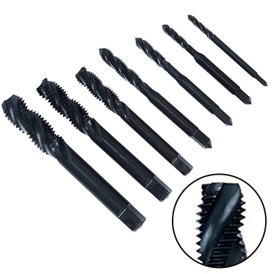 £7.37 • Buy Machine Screw Spiral Tap Parts Durable HSS Plug Tap Drill Set Practical
