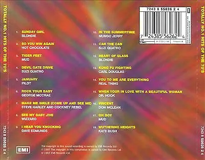 Various : Totally No.1s Of The 70s CD Highly Rated EBay Seller Great Prices • £2.34