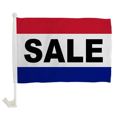 SALE Car RED WHITE BLUE Flag Car Window Flag 100D • £8.64