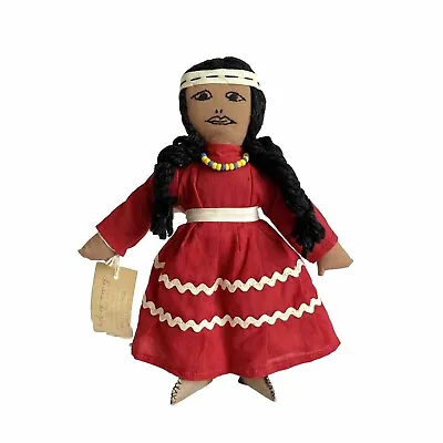 Handmade Indian Craft Koasati Native American Tribal Doll Elton Louisiana W/ Tag • £24.99