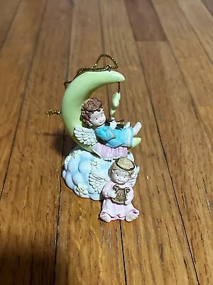 San Francisco Music Box Co Angels On The Moon Ornament • $8.99