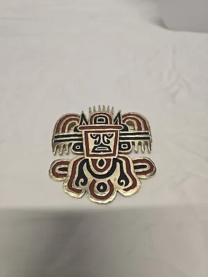 Massive 1971 Vintage Crown Trifari Allure From Ancient Lore Mayan Brooch #702 • $90