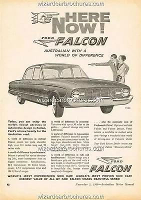 1960 Ford Falcon Xk Sedan A3 Poster Ad Sales Brochure Advertisement Advert • $14.85