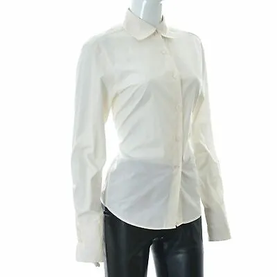 Marc O'Polo SHIRT Womens Classic Button Down Long Sleeve Size 40 Off-White Tops • £33.58