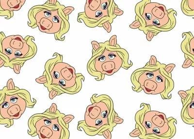 Fat Quarter Fabric Miss Piggy Disney The Muppets  Camelot Cottons Jim Henson  Fq • $2.99