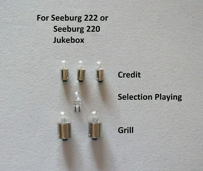 Seeburg 220 And 222 Jukebox Lamp Set Replacement Light Bulbs Miniature Lamps  • $14