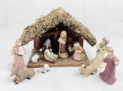 Vintage Nativity Miniature 3.5” Porcelain Midwest Of Cannon Falls Complete W/box • $22.36