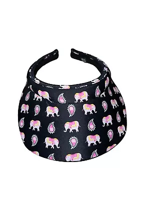 Vera Bradley Sun Visor Retired Pink Elephant Golf Tennis Sports Visor Hat Cap • $19.95