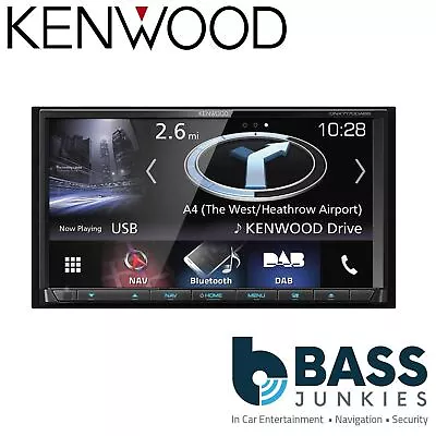 Kenwood DNX-7190DABS 7  Double Din DVD Car Play Sat Nav DAB Bluetooth Car Stereo • £1099.99