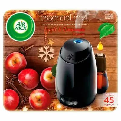 £11.49 • Buy Airwick Air Freshener Essential Mist Aroma Kit Apple & Cinnamon (1x Diffuser ...