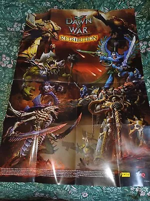 Warhammer 40K-Dawn Of War Retribution Poster-Ok Condition  • £18.67