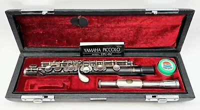 Rare YAMAHA YPC-82 Piccolo Flute Grenadilla Wood Silver W/ Case In Stock Japan • $1499.99