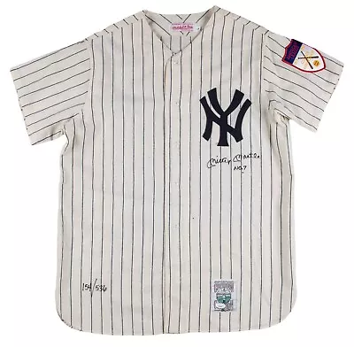 UDA Mickey Mantle NO.7 Signed Yankees Jersey LE #154/536 JSA LOA • $7999