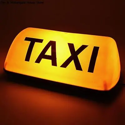 $19.99 • Buy 12V Taxi Cab Sign Roof Top Sign Topper LED Light Waterproof Car Magnetic Lamp