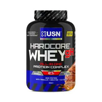£60.99 • Buy USN Hardcore Whey GH 2Kg All In One Protein Complex With Tribulus & Creatine