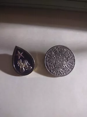Vintage Lot Of 2 Military Buttons 1700s French Silver Pl- Purple Hero Button • $6.99