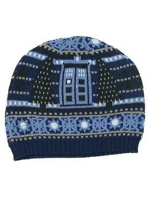 £17.99 • Buy Christmas Gift Beanie Hat Tardis Doctor Who Official BBC - Hat For Men & Women
