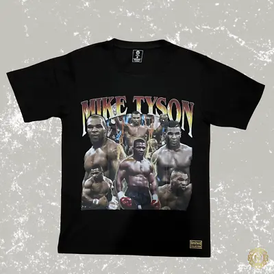 Mike Tyson Flame Champ Graphic Bootleg Rap T-Shirt UNISEX Hip Pop R&B - B & W • £19.99