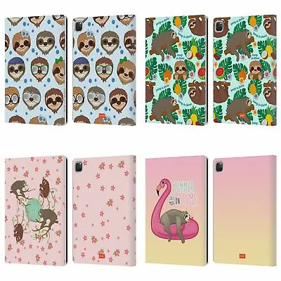 £19.95 • Buy OFFICIAL Emoji® SLOTH LEATHER BOOK WALLET CASE COVER FOR APPLE IPAD
