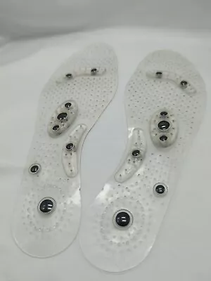 £3.99 • Buy ACCUPRESSURE INSOLES | Magnetic Silicone Mens Female Unisex Size 7.5 8 8.5 9