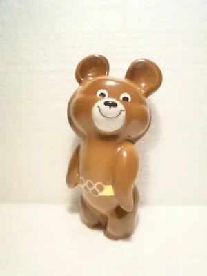 Great Misha The Bear Figure Mascot Olympic Summer Games Moscow 1980 Porcelain • $59.90