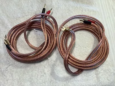 VanDamme LC OFC Loudspeaker Cable 268 506 000 2.8m. Pair Used 4mm + Spades. • £5.50