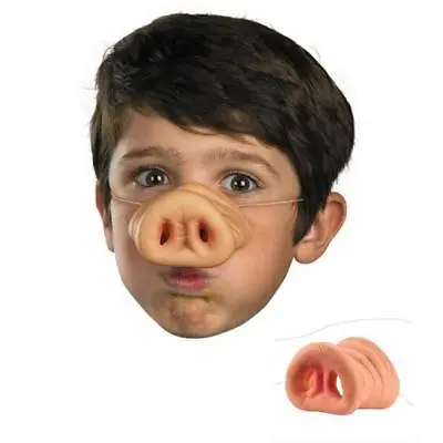 £2.90 • Buy Half Face Funny Pig Nose Mask Hillbilly Teeth Fancy Dress Stag Costume BA