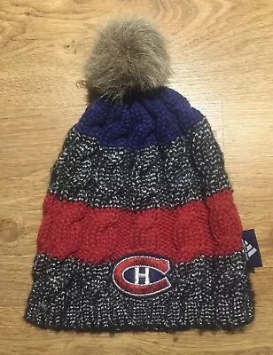 Montreal Canadiens NHL 100 Classic Adidas Winter Toque Beanie Pom Pom Hat • $18.07