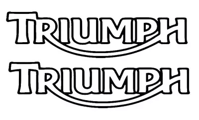 Triumph Tank Fairing Decal Stickers Pair Road Track Bike 150mm • £2.95