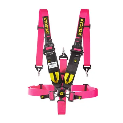 5-Point Safety Harness Pink Camlock Quick Release Racing Seat Belt For UTV ATV • $89.32