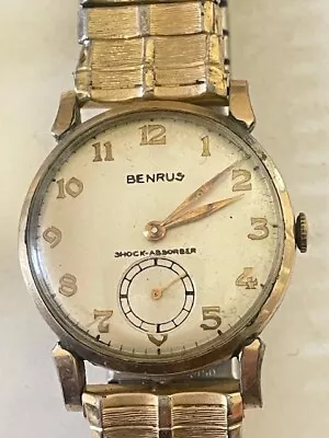 Swiss Benrus Neat Vintage  Nice Dial Thin Mechanic Collectable Runs W Bracelet.. • $29.50