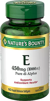Vitamin E 1000 IU Softgels Supports Antioxidant Health & Immune System 1 Pack • $21.83