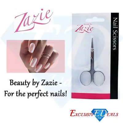 £1.79 • Buy Zazie Nail Scissors Nail Clippers Finger Toe Nail Curved Edge Manicure Cuticle