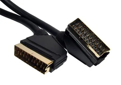£6.59 • Buy GP1598 SCART To SCART, 21 Pin Mini Coax Screened Cable 1.5 Metres Video Lead