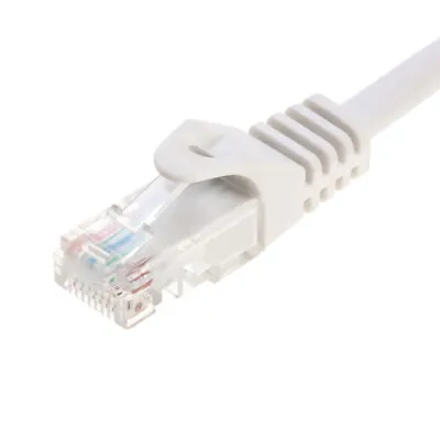 CAT5 Network Patch Cable RJ-45 Ethernet LAN Internet Cable White 1.5FT - 20FT • $4.29