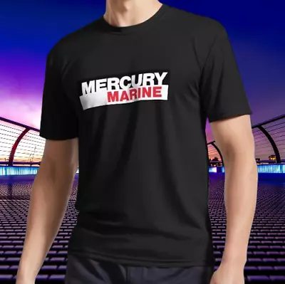 New Shirt Mercury Marine Logo T-Shirt Funny American Usa Unisex Size S-5XL • $16.99