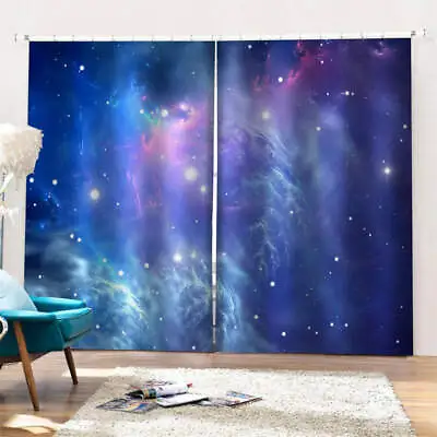 Amazing And Beautiful Milky Way Printing 3D Blockout Curtains Fabric Window • $143.65