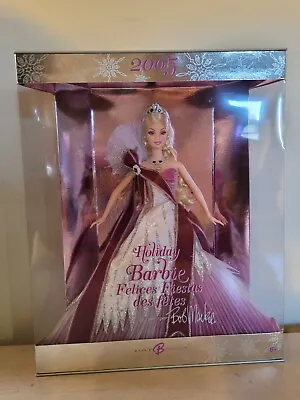 $37.04 • Buy 2005 Holiday Barbie Collector Edition Designed By Bob Mackie G8058 NRFB